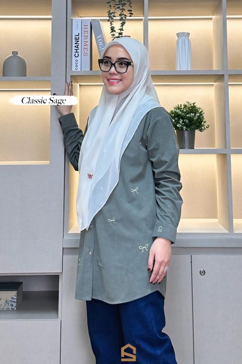 Pre-Order Everly Ribbon - Classic Sage