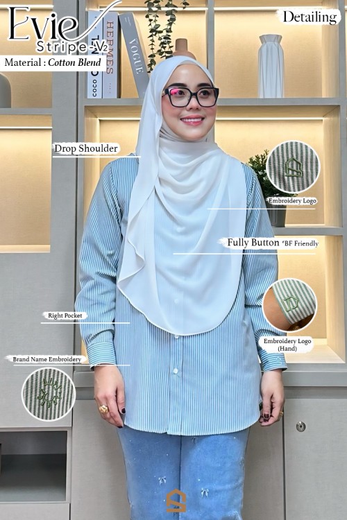 (Pre Order) Evie Stripe V2 - Fantasy Red