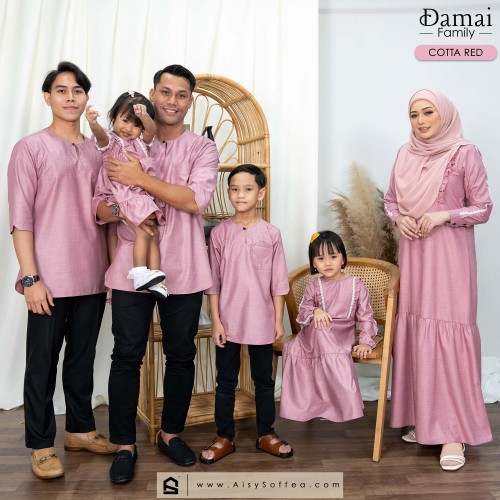 Damai : Kurta Dad - Cotta Red