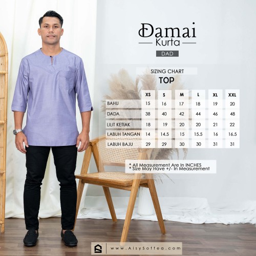 Damai : Kurta Dad - Cotta Red
