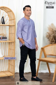 Damai : Kurta Dad - Terry Purple
