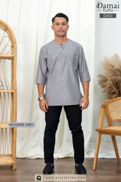 Damai : Kurta Dad - Wonder Grey
