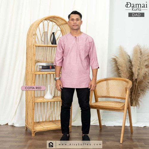 Damai : Kurta Dad - Cotta Red