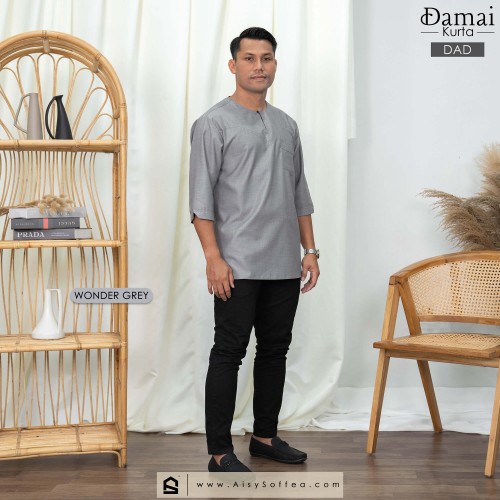 Damai : Kurta Dad - Wonder Grey