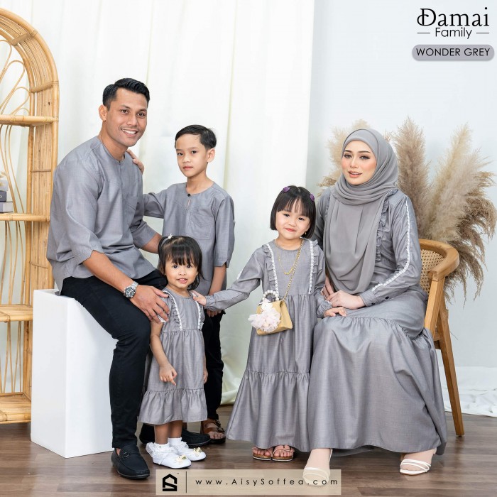 Damai : Kurta Dad - Wonder Grey