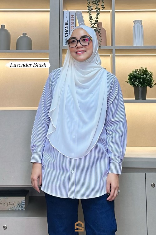 Evie Stripe - Lavender Blush