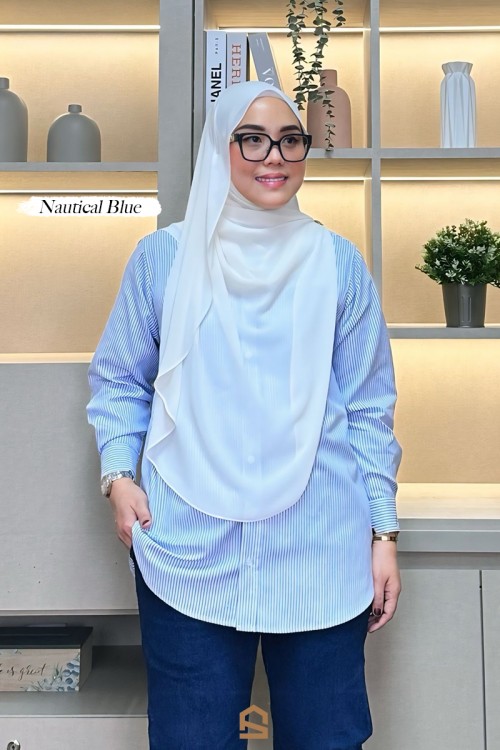 Evie Stripe - Nautical Blue