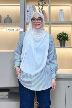 Evie Stripe - Oxford Blue