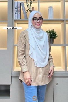 (Pre Order) Evie Stripe V2 - Rose Wood