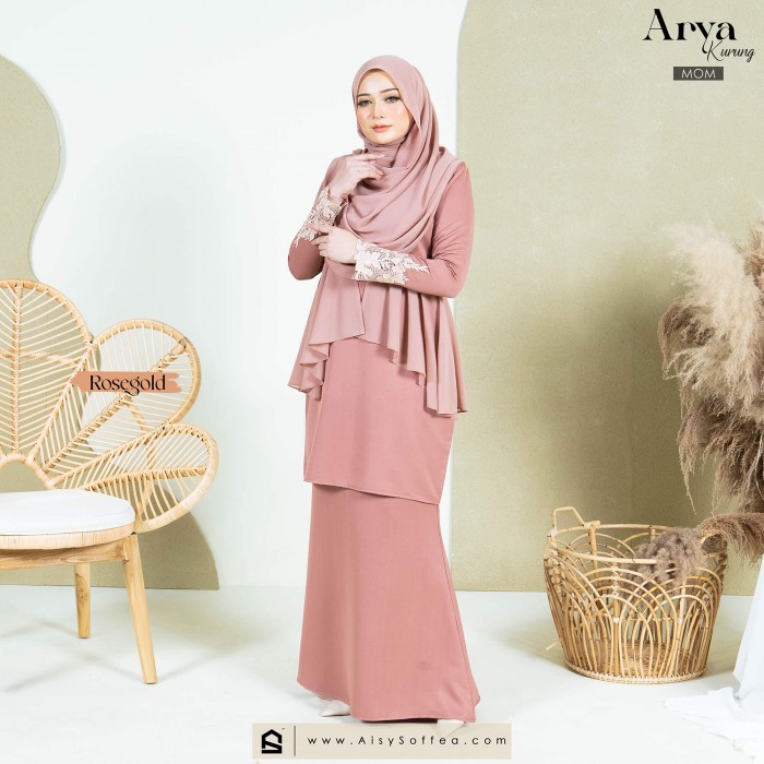 Arya : Kurung Mom - Rosegold