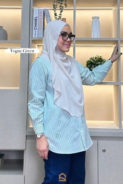 Evie Stripe - Vogue Green