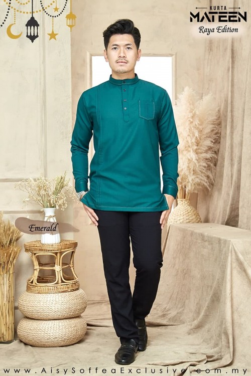 Kurta Mateen Dad - Emerald