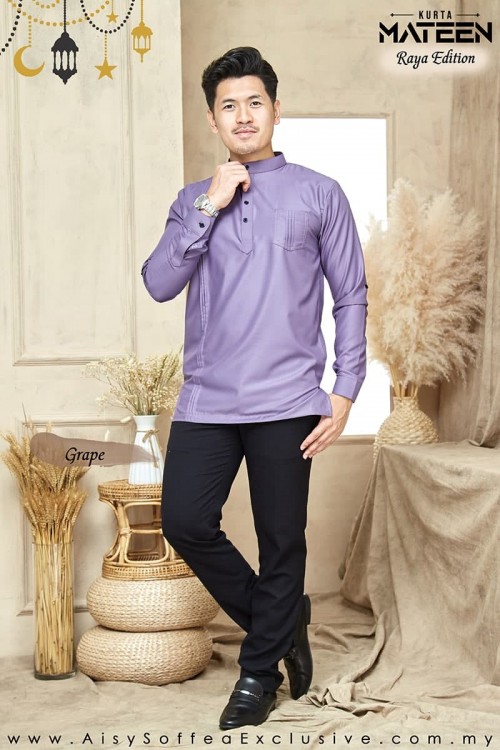 Kurta Mateen Dad - Grape