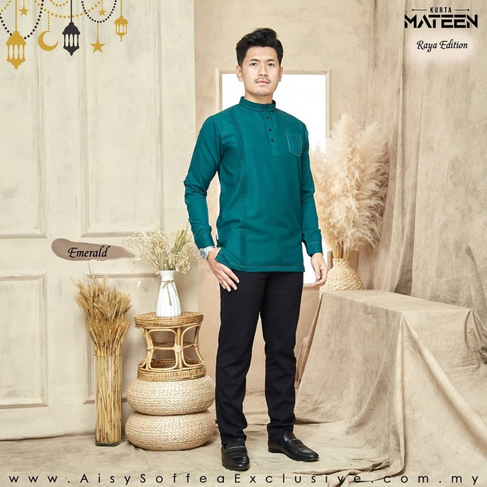 Kurta Mateen Dad - Emerald