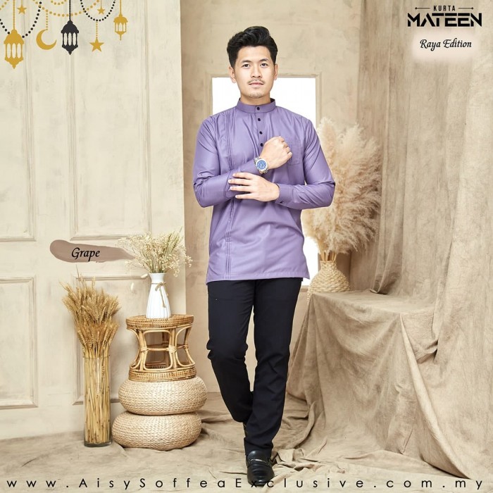 Kurta Mateen Dad - Grape