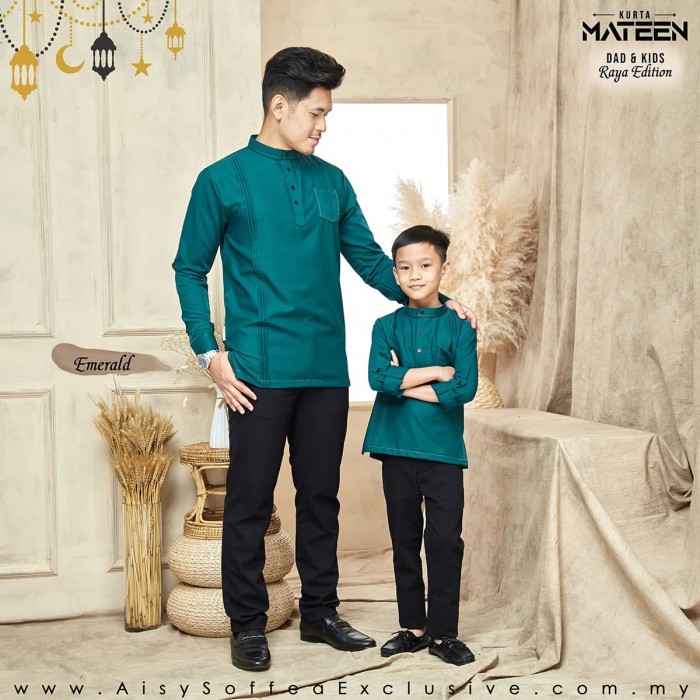 Kurta Mateen Dad - Emerald