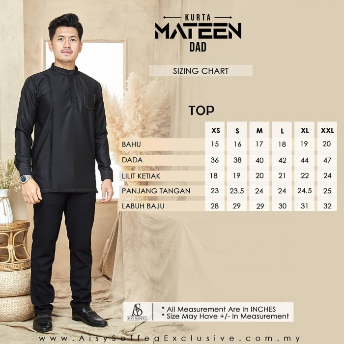 Kurta Mateen Dad - Maroon